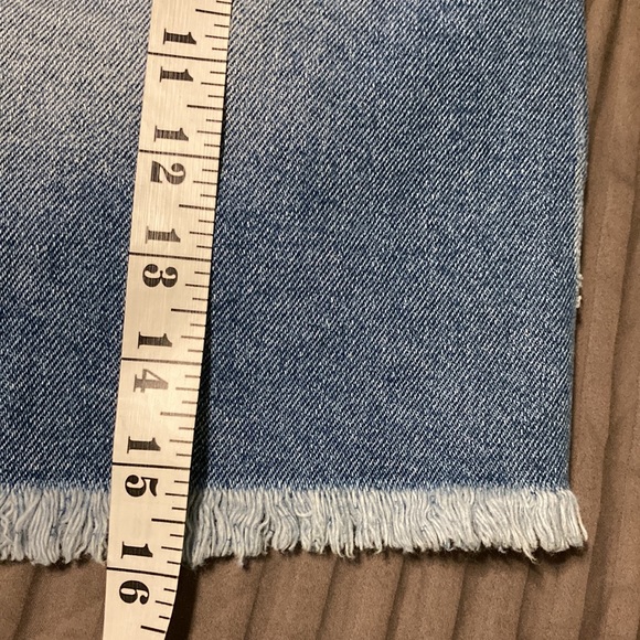 Wild Fable Denim Jean Mini Skirt Factory Distressed sz 9 - Picture 12 of 12
